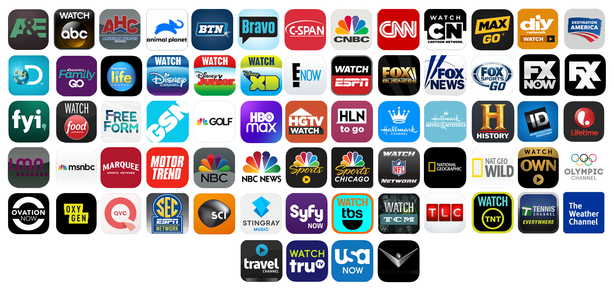cable tv channels
